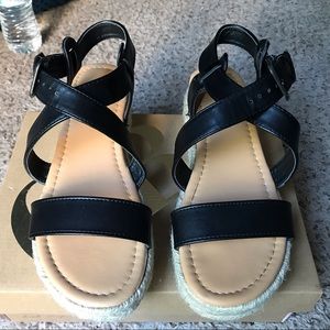 Charlotte Russe strappy High sole sandals